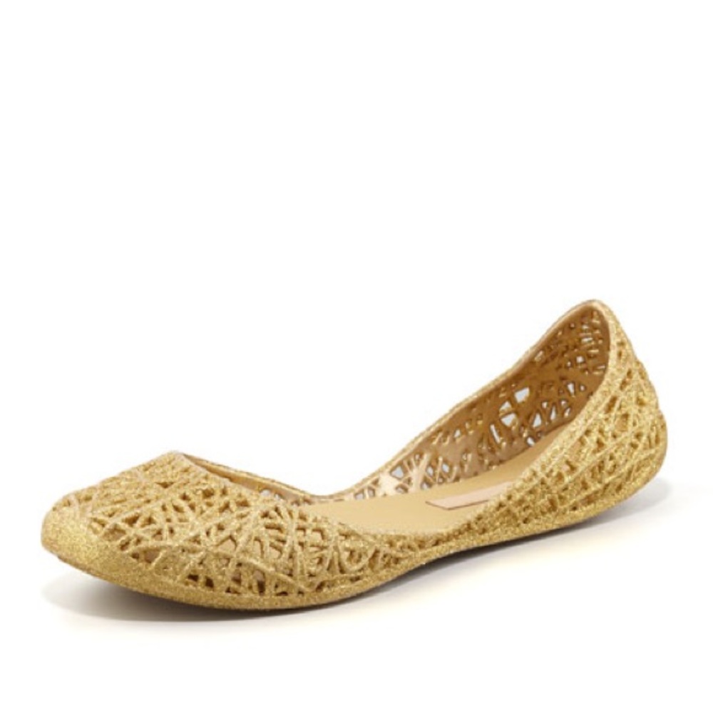 Melissa + Campana Papel III Glitter Jelly Flats